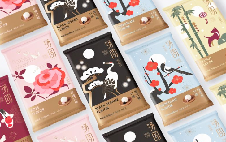 湯圓食品中國(guó)風(fēng)包裝設(shè)計(jì)