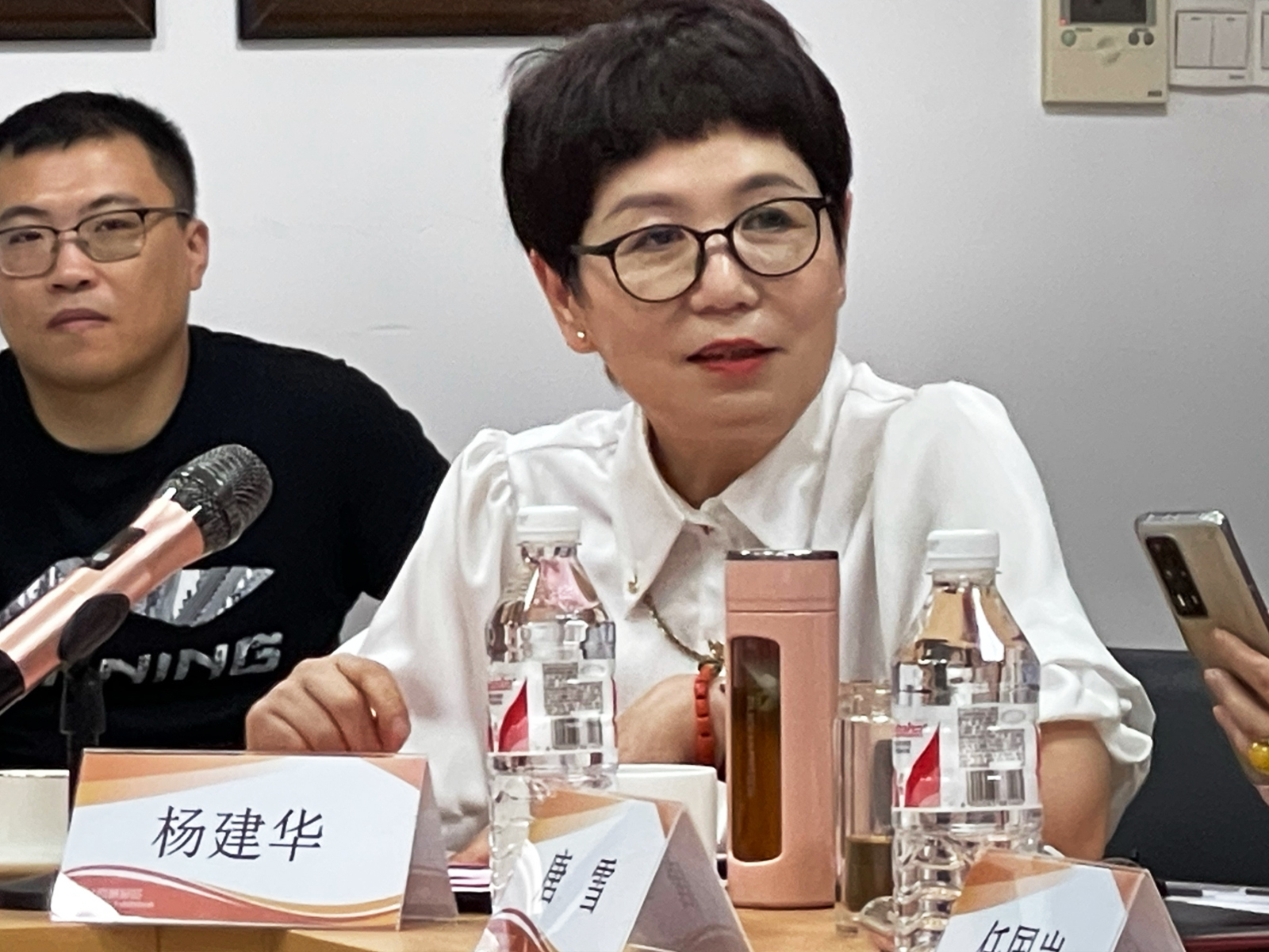 浙江省會(huì)展行業(yè)協(xié)會(huì)秘書(shū)長(zhǎng)楊建華發(fā)言