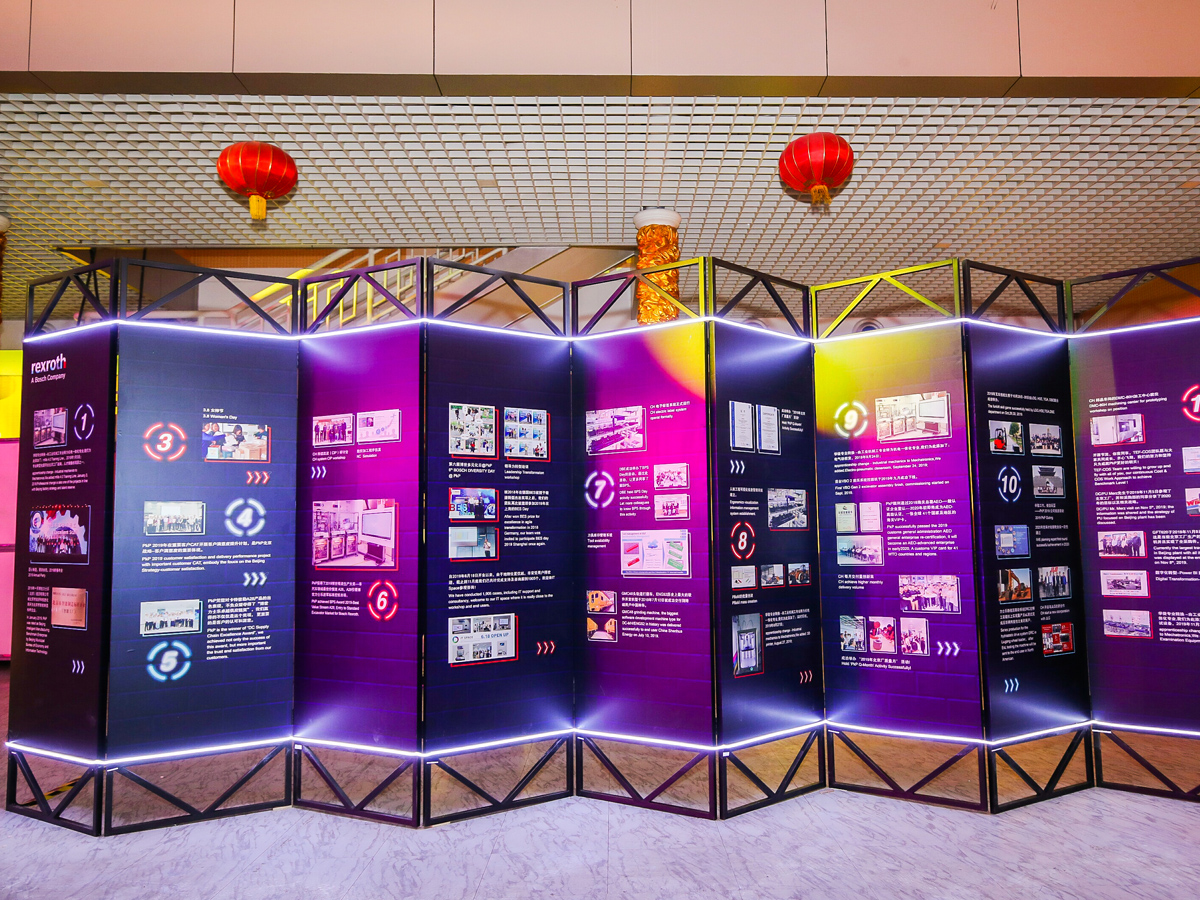 年會公司文化展示區(qū)布置