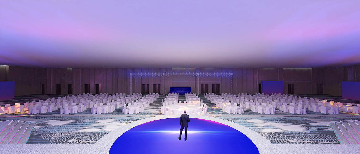 年會(huì)現(xiàn)場(chǎng)觀眾席美陳布置效果圖