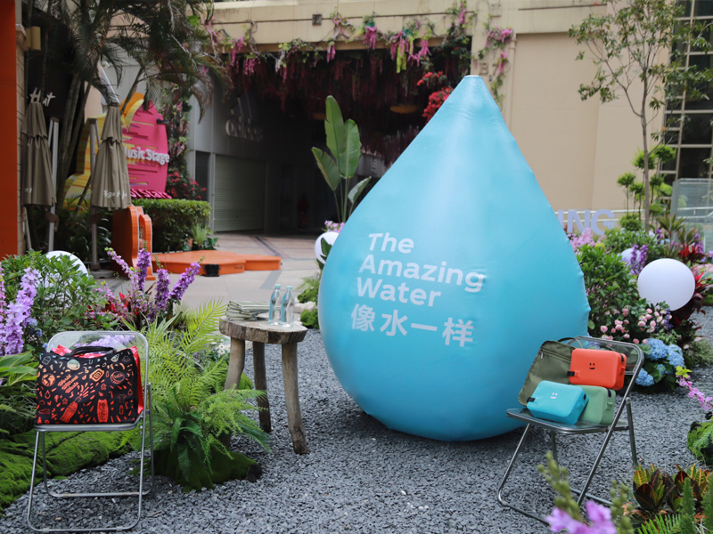 世界水日公益快閃活動現(xiàn)場布置